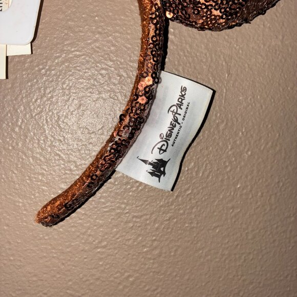 Disney Parks Chocolate Mickey Mouse Ice Cream Bar Bow Sequin Ears Headband | New - Picture 5 of 5